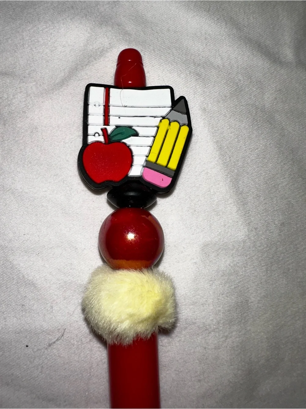 Red Novelty School-Themed Ballpoint Pen